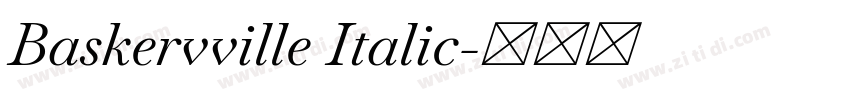 Baskervville Italic字体转换 Baskervville Italic字体转换